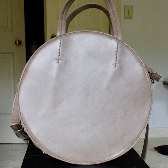 Sole Society Grey Circle Bag Gold Hardware - Picture 2 of 6